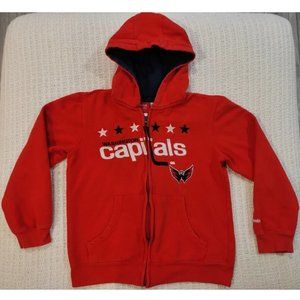 Reebok NHL Washington Capitals Hoodie Sweatshirt Red Youth Size M